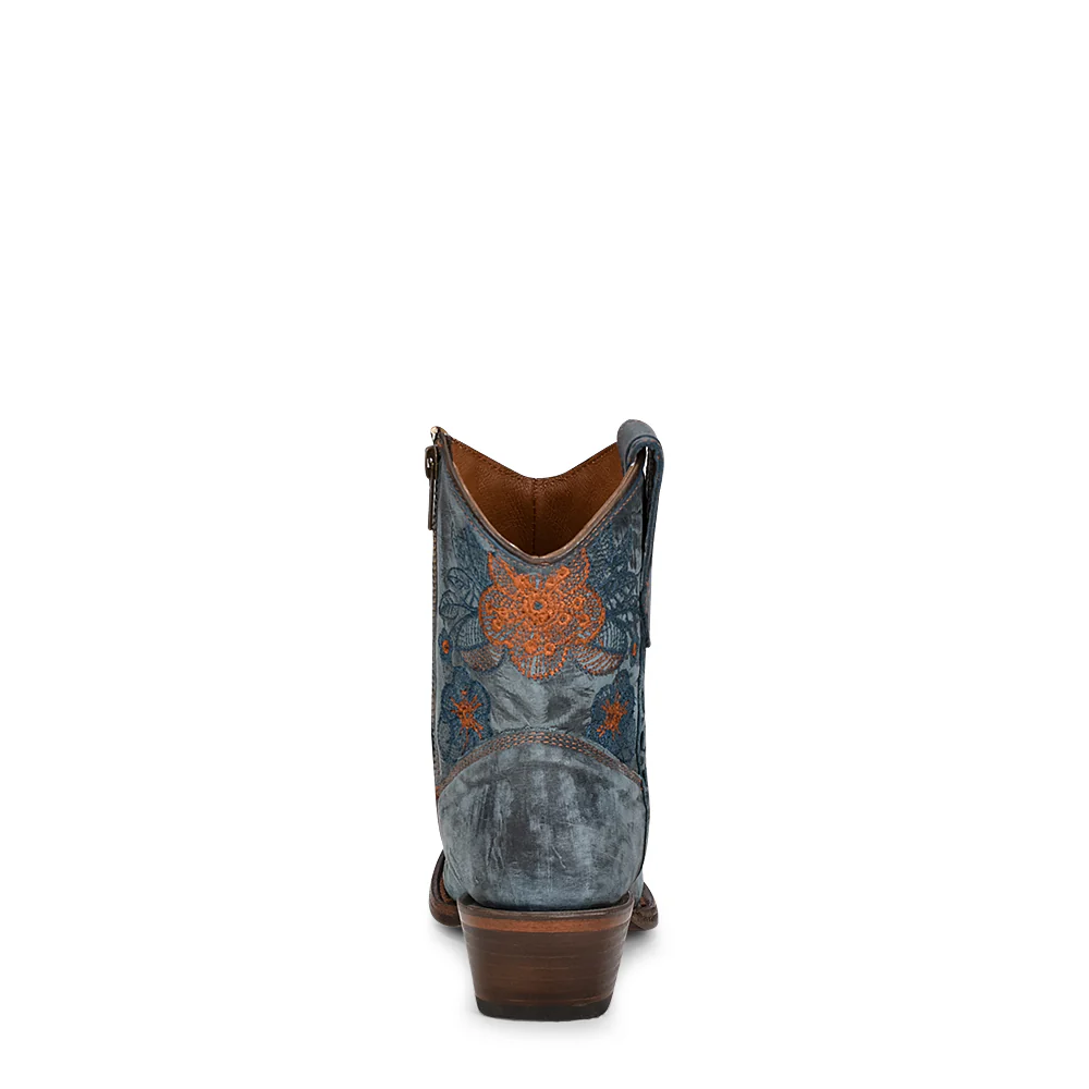 Corral - L5874 -  Blue Jean Embroidery Ankle Boot - Image 4